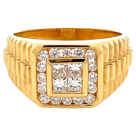 mens rolex style ring|18k gold Rolex ring.